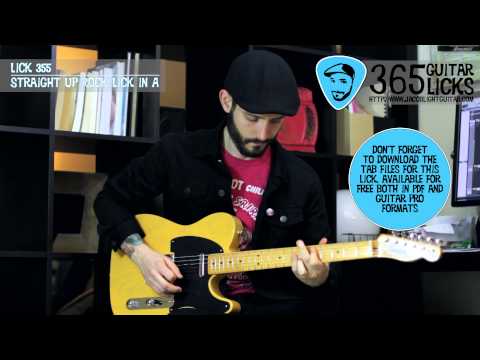 Lick 355/365 - Straight Up Rock Lick in A | 365 Guitar Licks Project