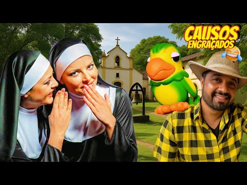 Você Não Vai Acreditar no que o PAPAGAIO disse às FREIRAS | #piada