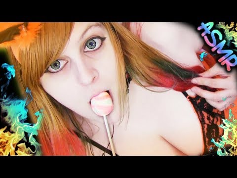 ASMR 🍭 Lollipop Licking ░ Creme Brulee ♡ Wet Mouth Sounds, Candy, Food, Eating, Crème Brûlée ♡
