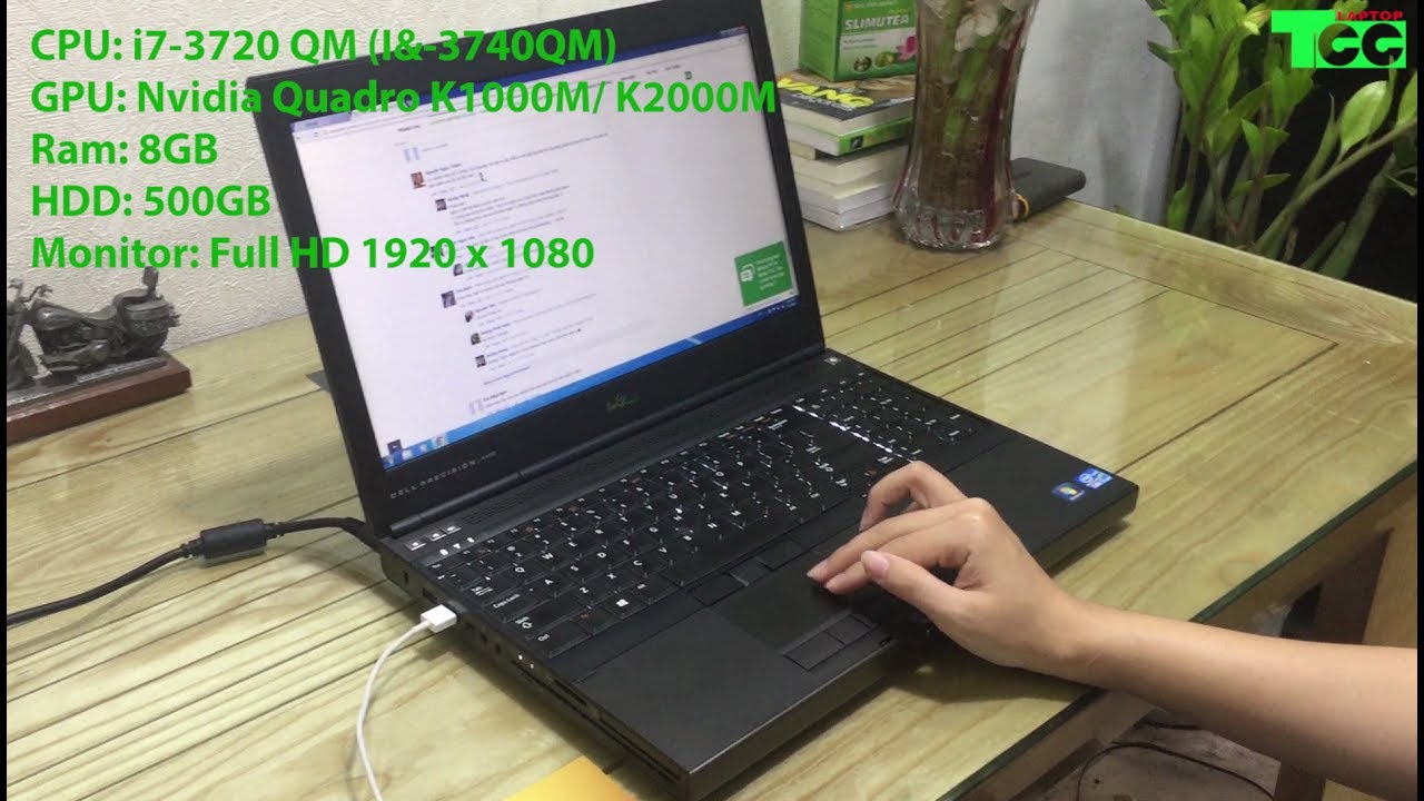 Laptop Cũ Dell Precision M4700 Core i7 3720M, RAM 8GB, SSD 256GB, FHD, K1000