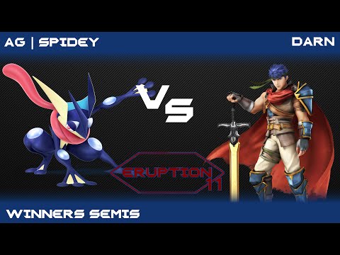 Eruption 11 Smash 4 - AG | Spidey(Greninja) vs DARN(Ike) - Winners Semis