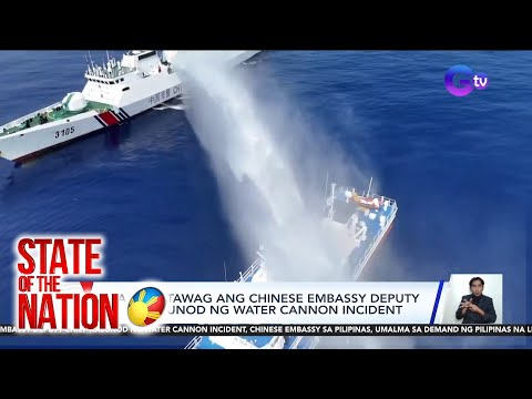 DFA, ipinatawag ang Chinese Embassy Deputy Chief kasunod ng water cannon incident SONA