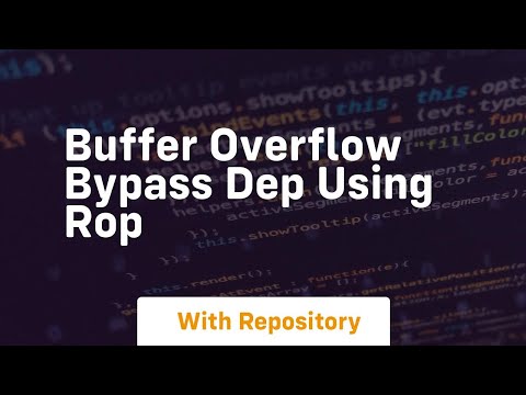 Buffer overflow bypass dep using rop