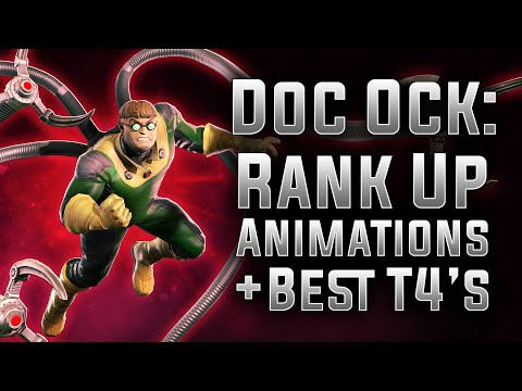 Doc Ock: Rank Up, Animations, & Best T4's - MARVEL Strike Force - MSF