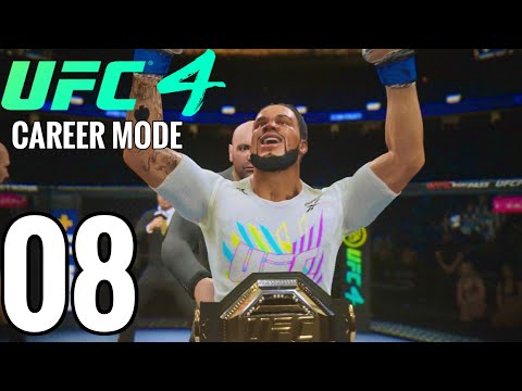 UFC 4 Bantamweight Career Mode Walkthrough Part 8 - AMAZING TITLE FIGHT!