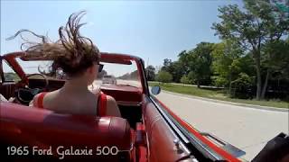Crazy Hair in a 1965 Ford Galaxie 500 convertible