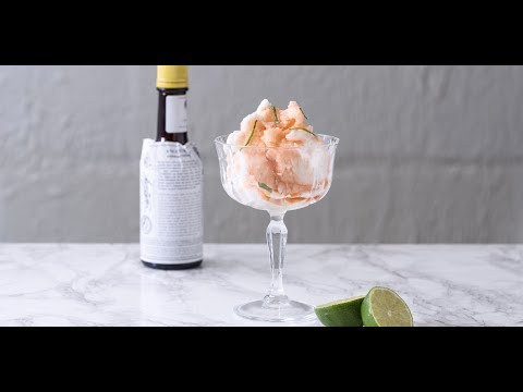 Pisco sour sorbet