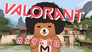 【VALORANT】カスタム当日頑張ります！！パワーーーー！！