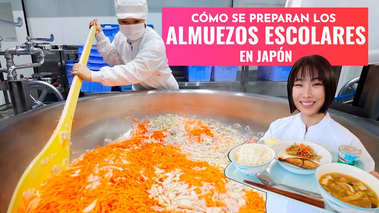 Cómo se hacen los almuerzos escolares en Japón