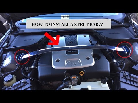 HOW TO INSTALL A STRUT BAR! INFINITI G37