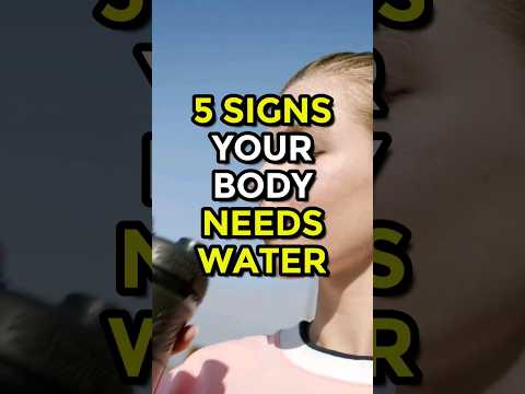 5 Signs Your Body Needs Water #water #drinkingwater #health #healthydiet