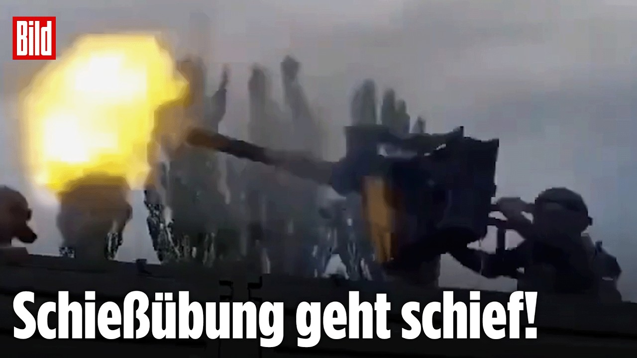 RUSSLAND: Hubschrauberwaffe schleudert Soldaten in die Luft