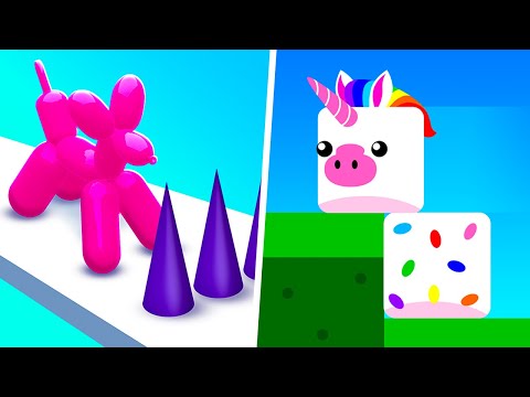 LEVEL UP Balloon Pop Runner, Stacky Bird - 1⭐Max Level Gameplay Walkthrough Moblie