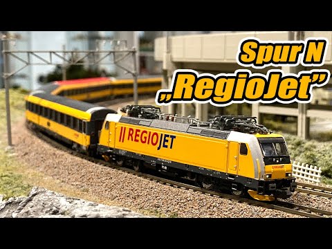 ARNOLD Zugset "RegioJet" HN2499/HN2499D Modellbahn Spur N/N Scale/Vlaku N/Nゲージ