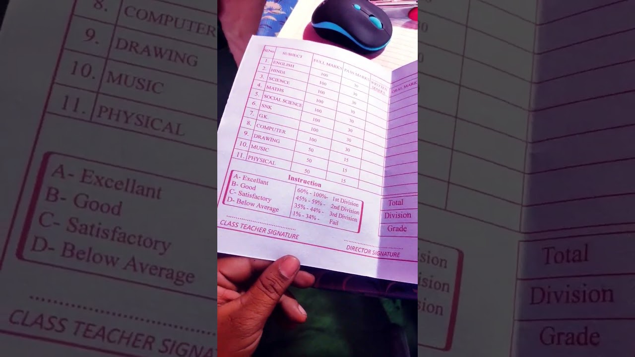 S. S PUBLIC SCHOOL PROGRESS REPORT CARD