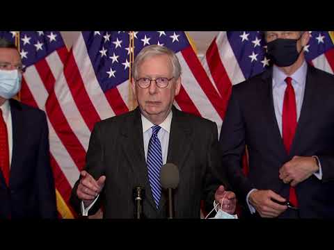 COVIDパッケージなしではここを離れない」とミッチ・マコネル氏は言う。 ('Not leaving here without a COVID package,' Mitch McConnell says)