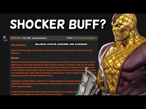 Shocker Buff and Sandman Rotation Change? | Marvel Contest of Champions