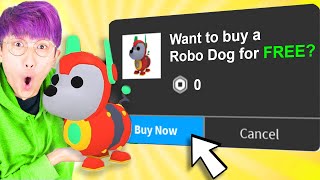 Can We Reveal HOW TO GET A FREE ROBO-DOG In ADOPT ME!? (NEW ROBLOX ADOPT ME ROBOT DOG PETS FOR FREE)