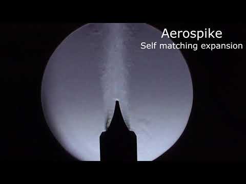 Aerospike and Bell Nozzle Schlieren imaging comparison