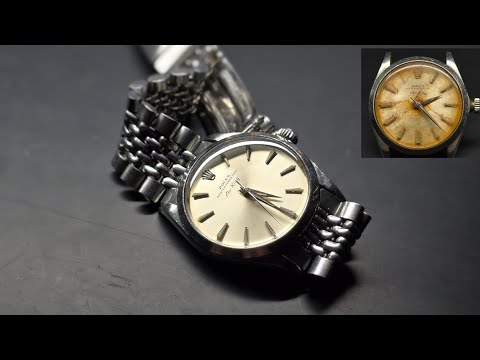 Rusty! '64 Rolex Air-King ref. 5500, cal. 1520. Restored, cleaned.