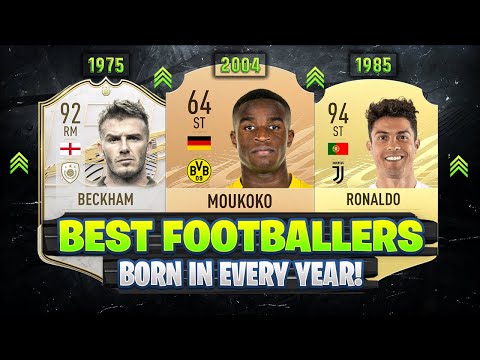 Best FOOTBALLER BORN In Every YEAR 1960-2004! 😱🔥 ft. Beckham, Moukoko, Ronaldo... etc