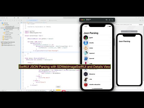SwiftUI JSON Parsing with SDWebImageSwiftUI and Details View