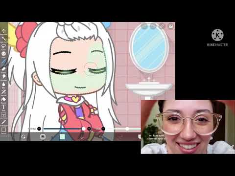 Doing that asmr makeup trend on a Gacha character cause why not//READ THE PINNED COMMENT PLEASE