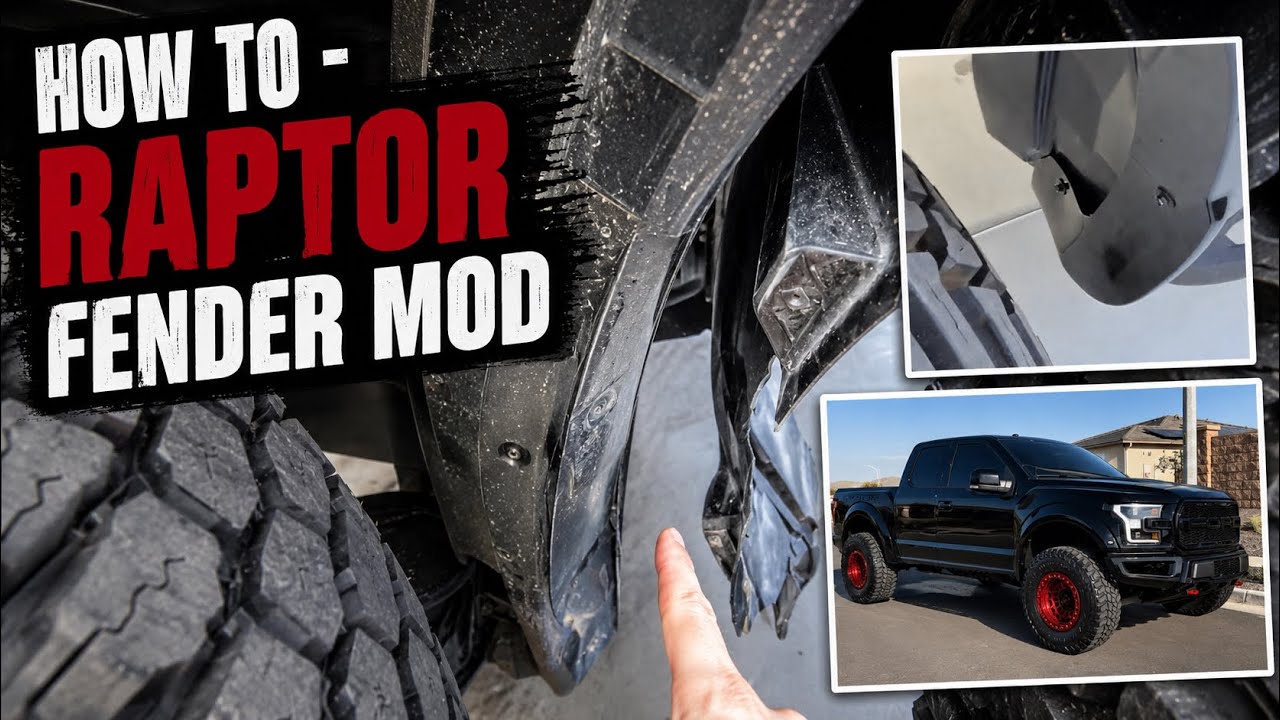 How To Fit Bigger Tires WITHOUT Ruining Your Raptor | DIY Fender Mod