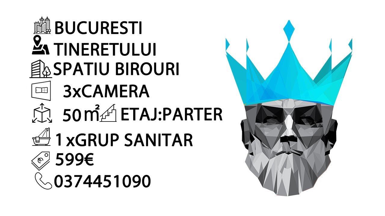 Tur video  Tineretului | Spatiu Birouri | Proximitate Metrou | Bloc Izolat 