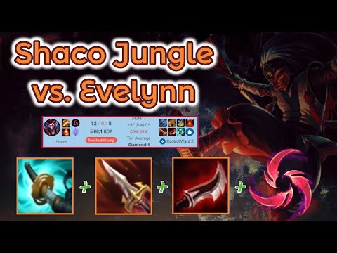 Shaco Jungle vs. Evelynn to Master [League of Legends] Full Gameplay - Infernal Shaco