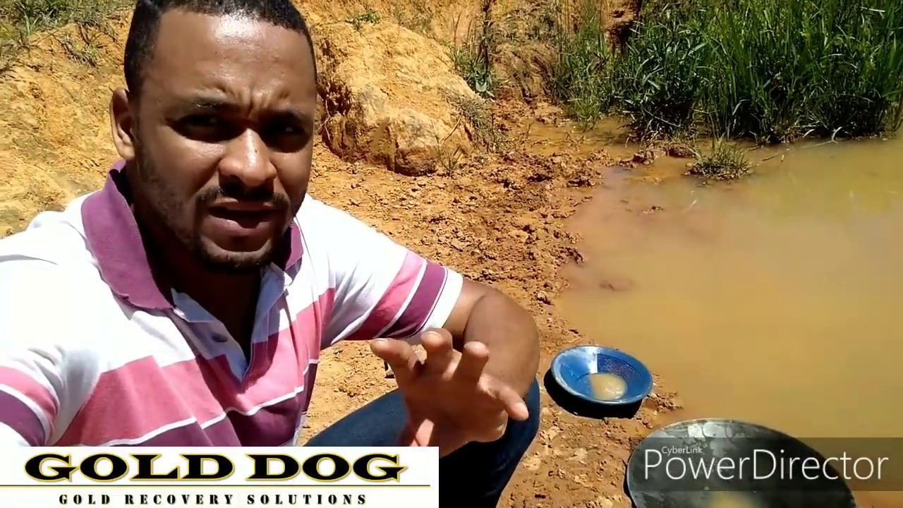 como separar o ouro da área negra usando o mercúrio . (esse vídeo está concorrendo ao detector.)