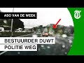 Haastige bestuurder snijdt politie af