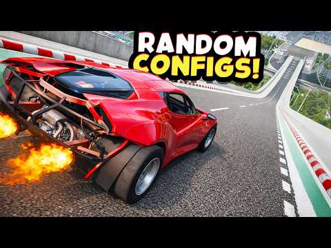 Which Randomly Generated Car Config Can Fly The Furthest On Car Jump Arena? PART 14 - BeamNG Drive