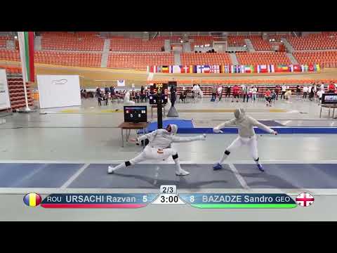 European Championships 2023 SMS - L16 - Razvan Ursachi ROU v Sandro Bazadze GEO