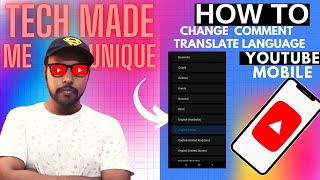 Change YouTube Comment Section translate language