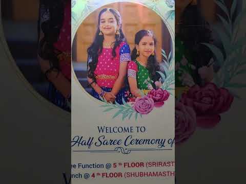 Aashritha Akshara Half saree Ceremony #shorts#youtubeshorts #viral #instagram
