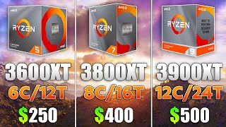Video thumbnail for Ryzen 5 3600XT vs Ryzen 7 3800XT vs Ryzen 9 3900XT by Testing Games