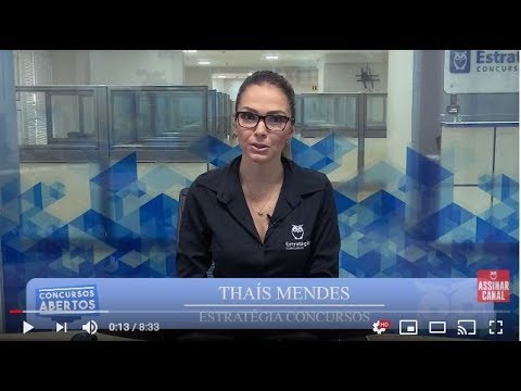 Principais Concursos Abertos Nesta Semana - 04 a 11 de Novembro 2018