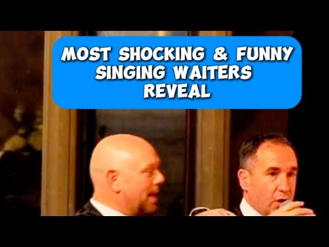 Shocking and Funny Singing Waiters Reveal plus standing ovation after the first song 😳
