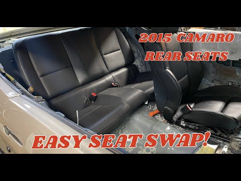 HOW TO SWAP 2015 CAMARO REAR SEAT SWAP INTO A 1971 CHEVELLE