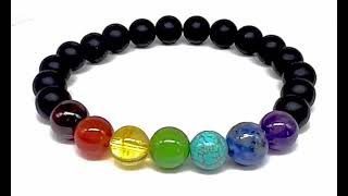 Minerální náramek ČAKRY ONYX MAT - žena