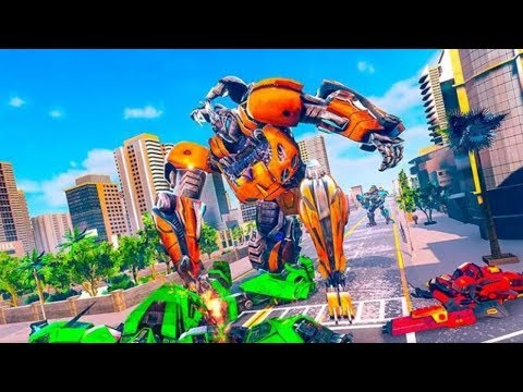 Flying Elephant Robot Crime Battle Android Gameplay