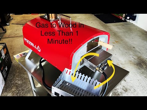 PIZZELLO Forte Pizza Oven / How to Switch From Gas Fired to Wood Fired in One Minute!/ Super Easy!