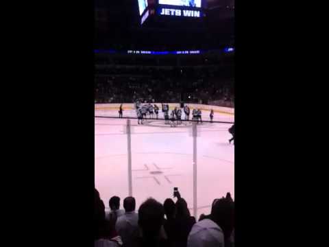 Winnipeg Jets 1st home game