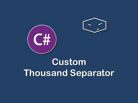 custom thousand separator in c