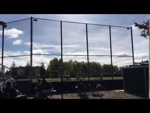 Cierra Hylton hitting over the fence at Sonoma State Softball Camp - 11/5/16