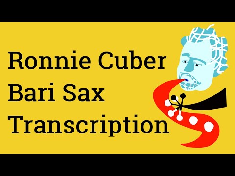 Ronnie Cuber - Watching the River Flow | Baritone Saxophone Transcription
