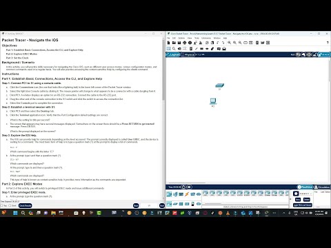 2.3.7 Packet Tracer - Navigate the IOS #cisco #ciscopackettracer #networking  #education #security