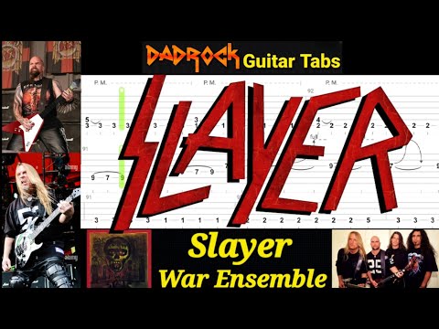 War Ensemble - Slayer - Guitar + Bass TABS Lesson