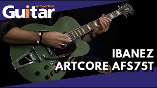 Video thumbnail for Ibanez Artcore AFS75T | Review | Nick Jennison by Guitar Interactive Magazine